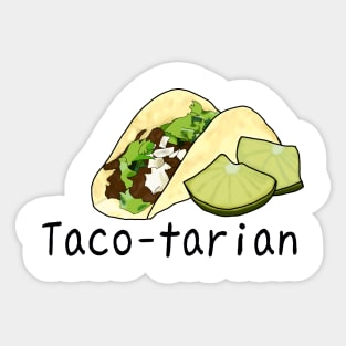 Taco-tarian Sticker